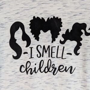 Hocus Pocus I Smell Children Tshirt Womens Gray XL